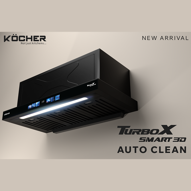 MÁY HÚT MÙI KOCHER TURBO SMART 3D X3D-350D AUTO CLEAN