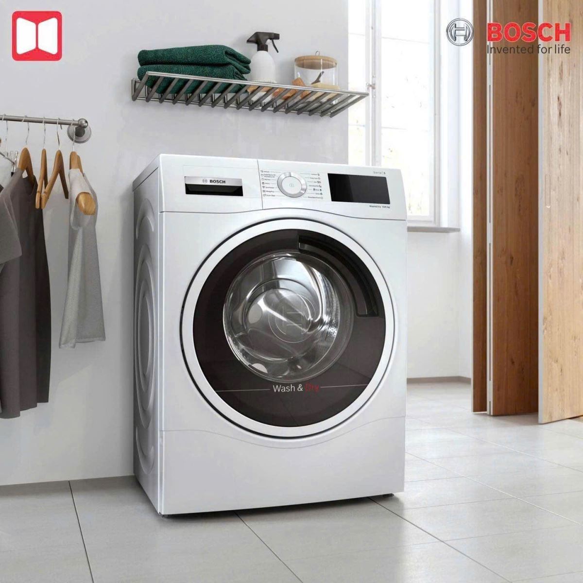 Máy giặt kết hợp sấy Bosch WDU8H541EU