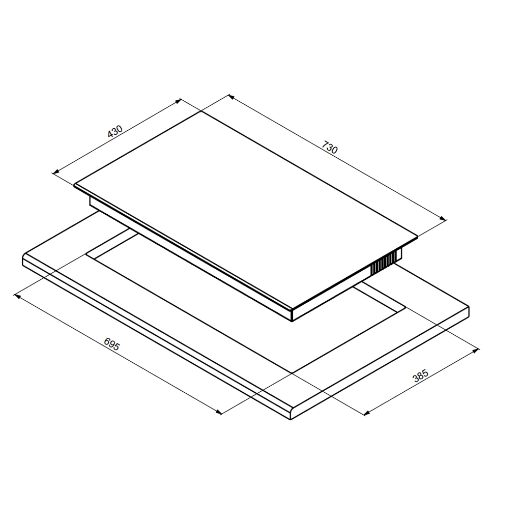 Bếp từ 2 vùng nấu Hafele HC-I7326B (533.09.989)