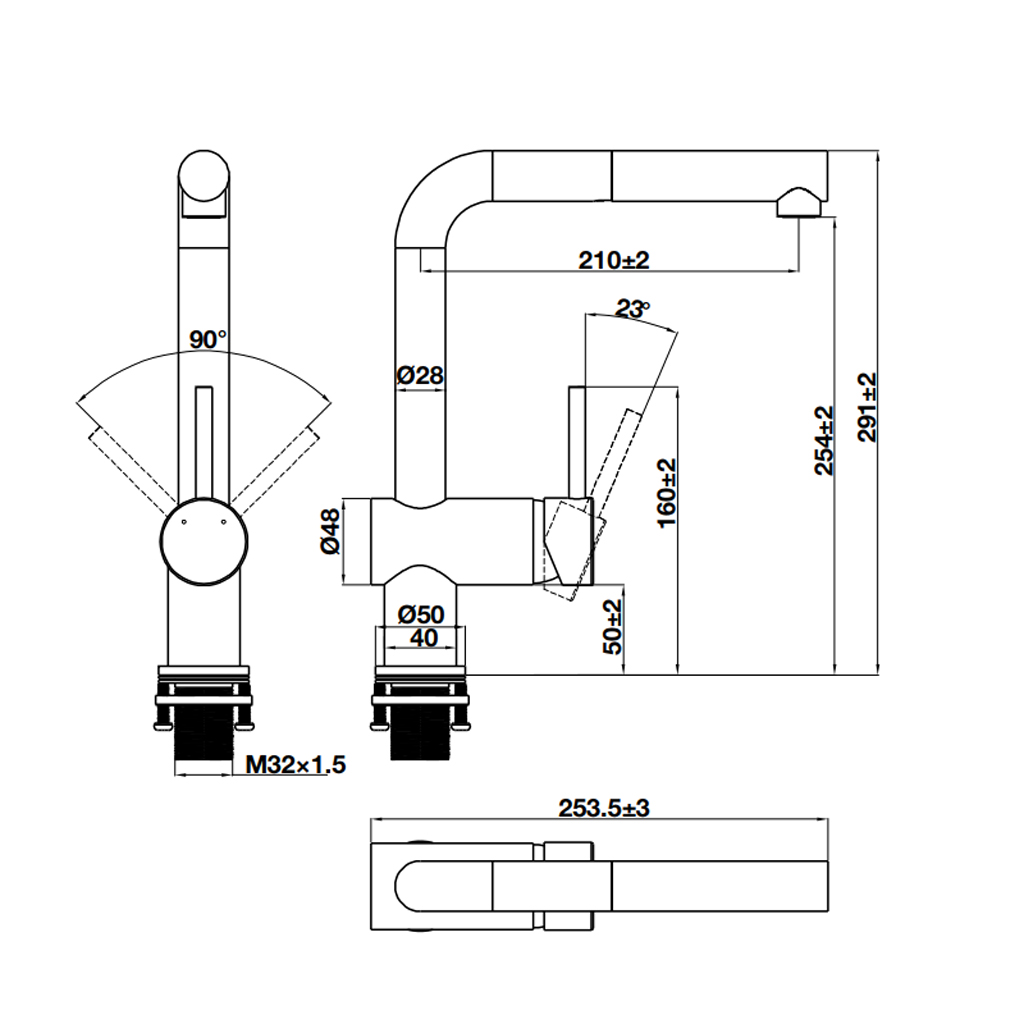 VÒI RỬA BÁT HAFELE HT21-CH1P254 577.55.200