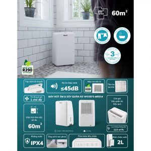 Máy hút ẩm Wood’s MRD14