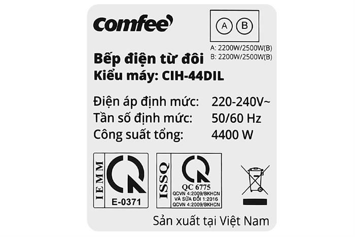 Bếp từ đôi âm Comfee CIH-44DIL