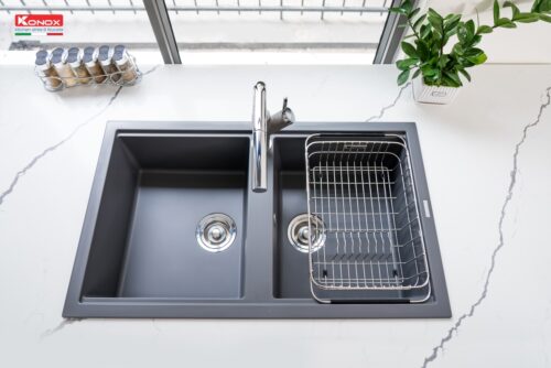 Chậu rửa bát Granite Sink Phoenix Smart 860 – Grey