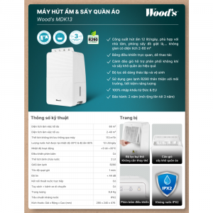 Máy hút ẩm Wood’s MDK13