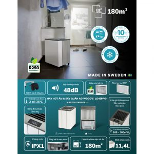 Máy hút ẩm Wood’s LD48Pro+