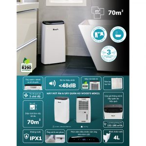 Máy hút ẩm Wood’s MDK21