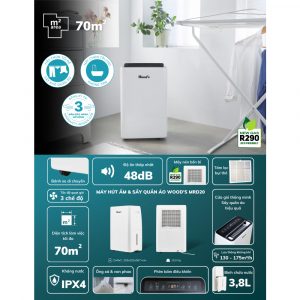 Máy hút ẩm Wood’s MRD20