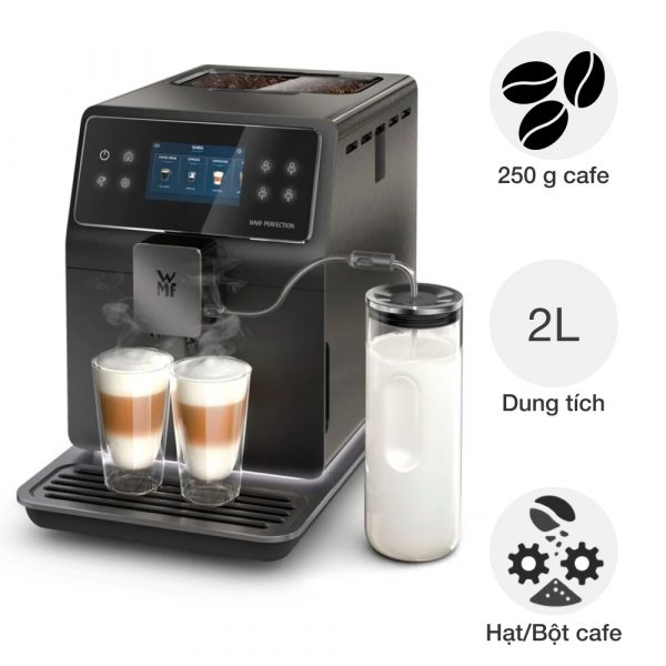 Máy pha cafe tự động WMF CP85581 Perfection 890L BLK STEEL EU
