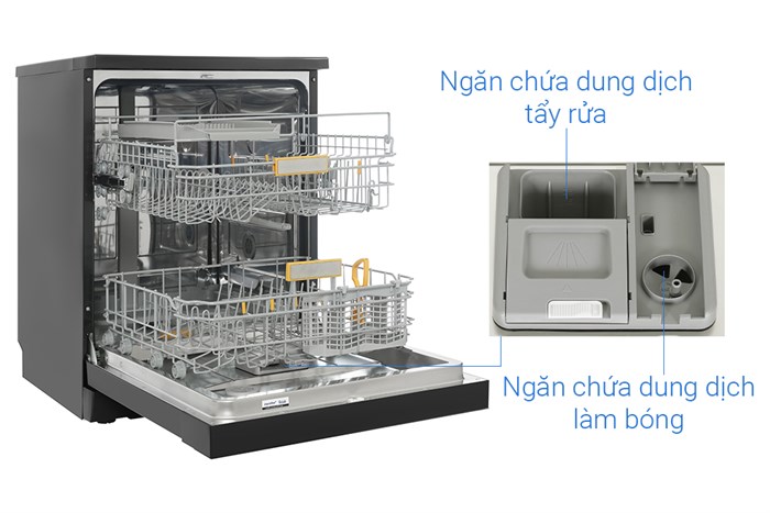 Máy rửa chén độc lập Comfee CDWEF1401HB-W-VN