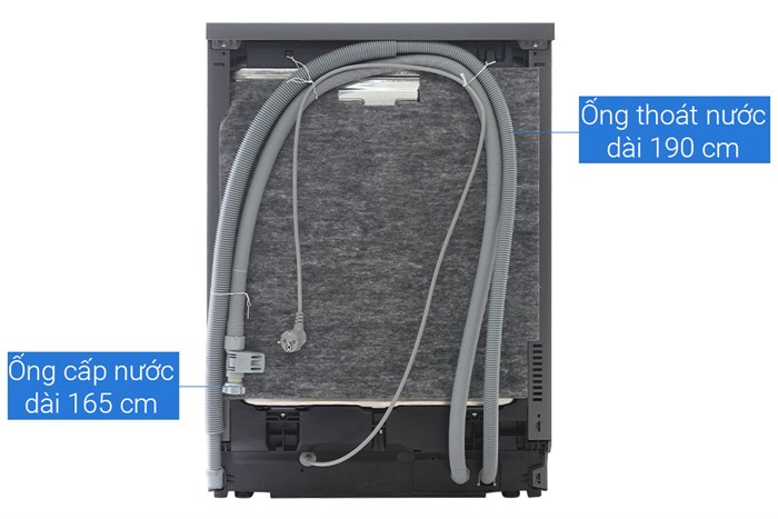 Máy rửa bát LG Quadwash TrueSteam™ màu đen LDT14BLA4