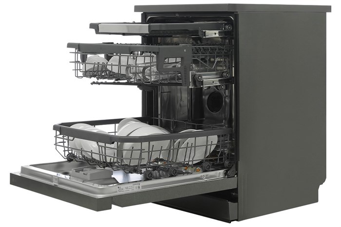 Máy rửa bát LG Quadwash TrueSteam™ màu đen LDT14BLA4