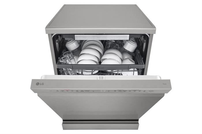 Máy rửa bát LG Quadwash TrueSteam™ màu bạc ghi sáng LDT14SVA4