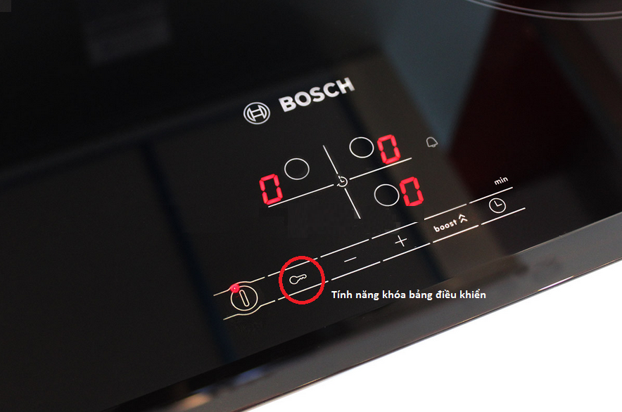 Cách mở khóa an toàn của bếp từ Bosch