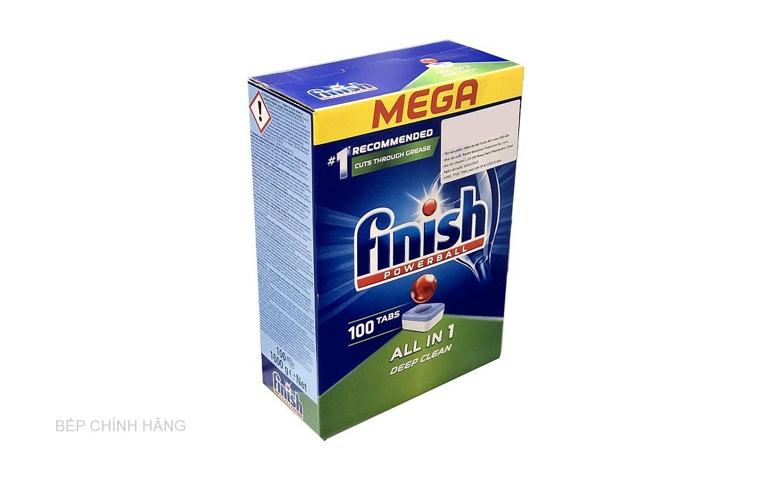 Viên rửa bát Finish Mega (hộp 100 viên)